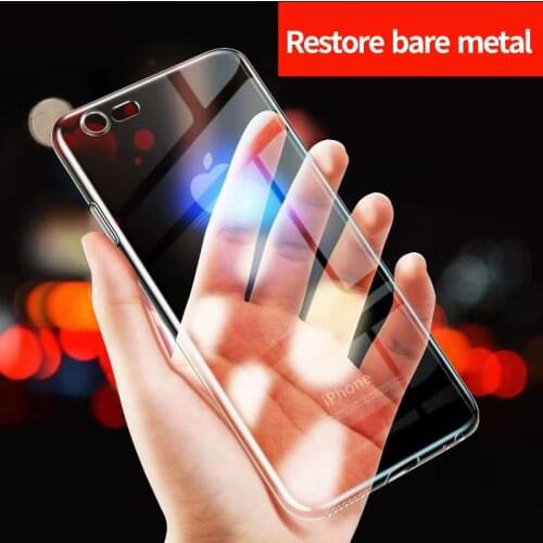 Soft TPU Silicone Thin Transparent Phone Case For iPhone 7 8 Plus Ultra Thin Transparent The Case For iphone X Back Cover Case