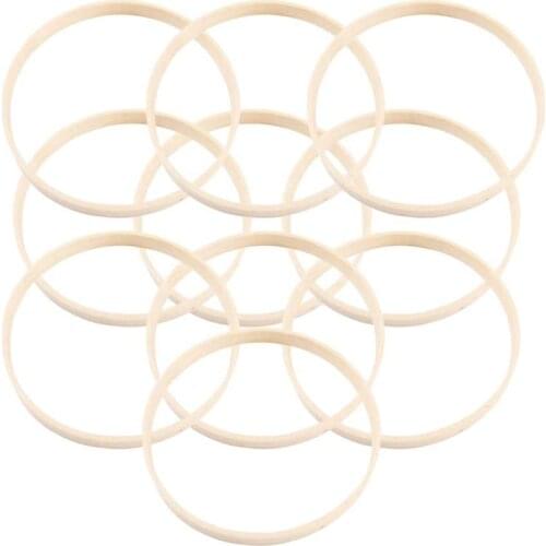 New 20Pcs Wooden Bamboo Dreamcatcher Rings Hoops Round Hoops Macrame Rings for DIY Craft Dream Catcher Making Circles 23cm