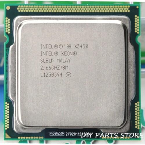 Intel Core Xeon X3450 8M Cache 2.66MHz Torbu Frequency 3.2MHZ LGA 1156 P55 H55 equal