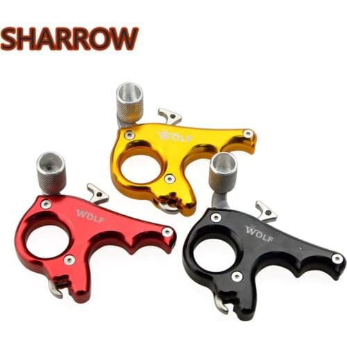 1pc 3 Fingers Grip Caliper Archery Release Aids Compound Bow Release Trigger Aids Gear For Outdoor Hunting Shooting Accessories