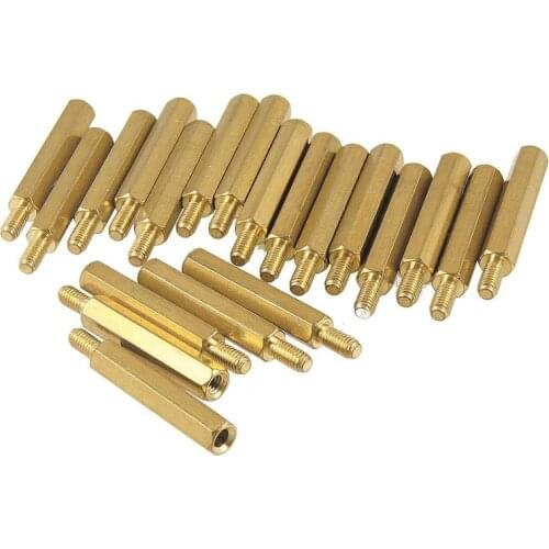 20 pieces M3 Male x M3 Female Thread PCB Stand-off Spacer 30 mm length