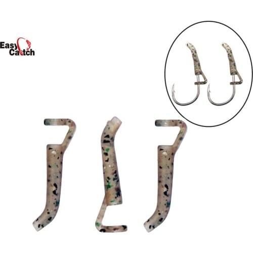 30Pcs/Lot Fishing Hook Sleeve Tube Hair Rig Aligner Sleeves Soft Anti Tangle Positioner Terminal Tackle Carp Accessories