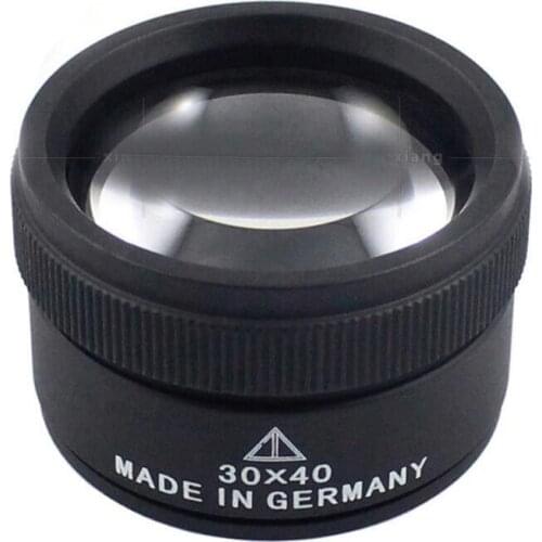 30X 40mm Metal Cylindrical Pocket Magnifier Reading Glasses Jewelry appraisal Loupe Children Educational Magnifying Glass