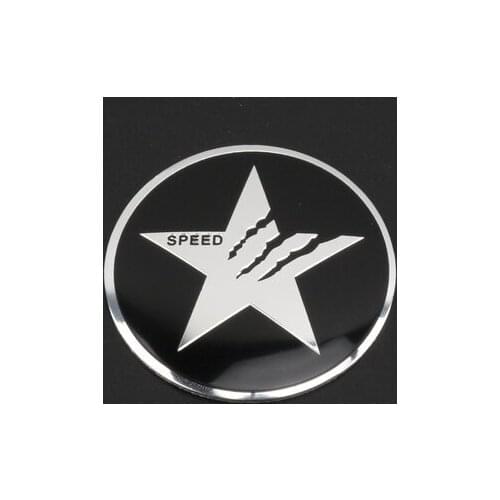 56mm Stars Auto Wheel Center Hub Caps Cover Badges Emblems Decal Sticker Car Accessories x4