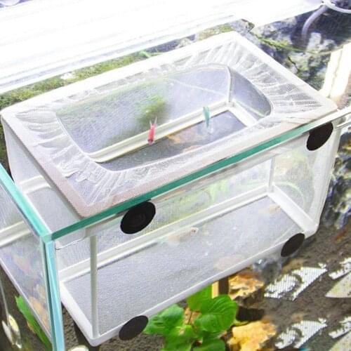Fish Tank Aquarium Guppy Breeding Mesh Box Net Fish Baby Gauze Trap Box Isolator Incubator Breeder Fish Baby Box Isolator