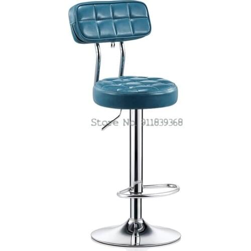 Bar Chair Simple Modern High Stool Lift Rotary Foot Bar Stool Beauty Salon Round Stool Bar Chair