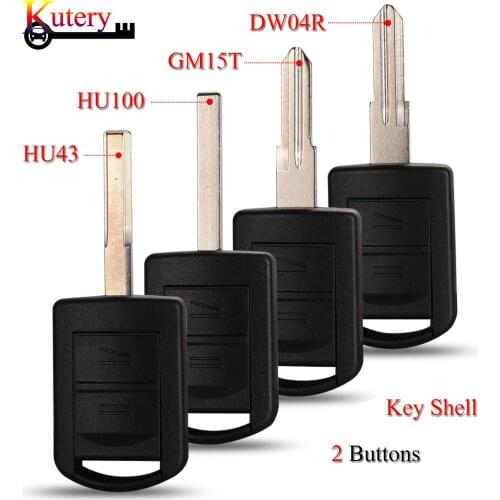 Kutery 10pcs/Lot Remote Car Key Shell For Opel Vauxhall Corsa Agila Meriva Combo 2Buttons Replacement Key Case Fob Cover