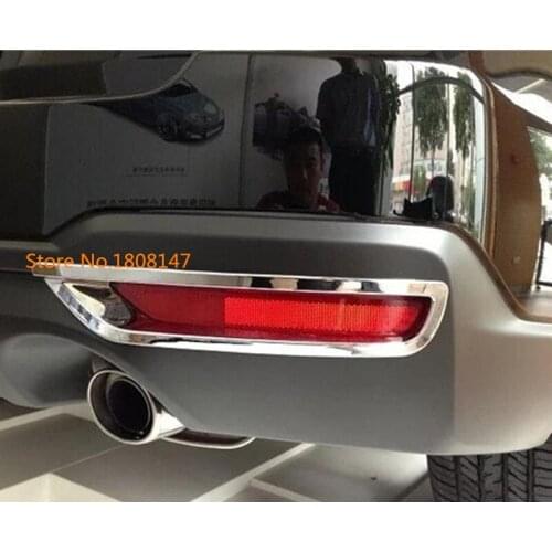 For Subaru Forester 2013 2014 2015 2016 2017 Car Body Detector ABS Chrome Trim Back Tail Rear Fog Light Lamp Frame Stick Parts