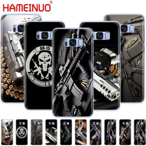 Nice Weapons Rifle Guns Sniper pistol bullet cell phone case cover for Samsung Galaxy S9 S7 edge PLUS S8 S6 S5 S4 S3 MINI