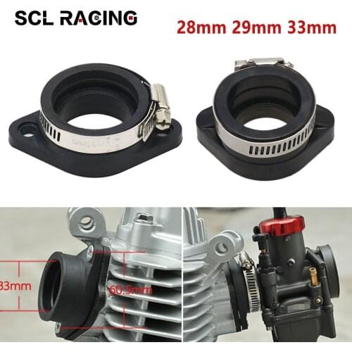 SCL Racing Motorcycle Carburetor Rubber Adapter Interface Intake Manifold For PWK21 24 26 28 30 32 34 PE26 28 30 TM33 40 Carb