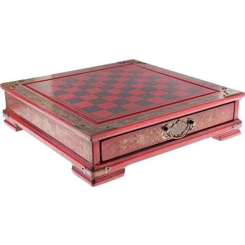 Chinese Chess Game 32 Pieces + Wooden Box for Leisure And Entertainment