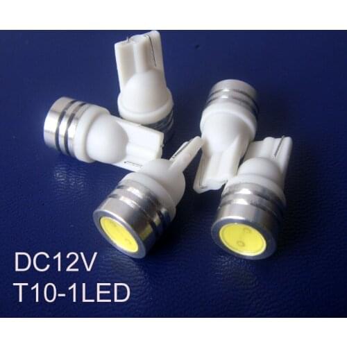 Hot sale high power 12V 1W T10 car led Instrument Lights w5w 194 168 auto led indicator light free shipping 20pcs/lot