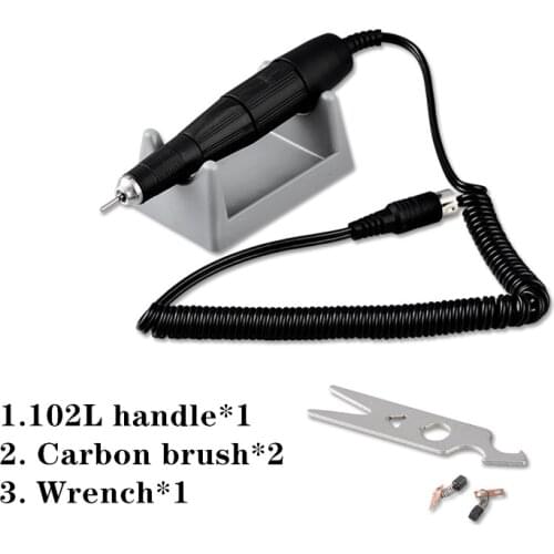35000RPM Micromotor Strong 102L Nail Drill Handpiece Machine Manicure Pedicure Electric Nail File Bits Nail Drill Polish Pen