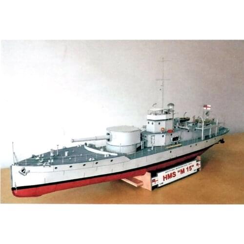 Paper Boat Model 1:100 British M15 Patrol Boat Model Military Fan Gift Manual DIY