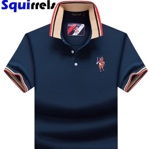 Mens POLO shirt summer short-sleeved lapel T-shirt half-sleeved to increase others business fashion casual mens clothing
