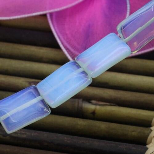 Rectangle shape opal loose beads 5x13x18mm 15 inches DIY stone women fashion jewelry making design bracelet necklace