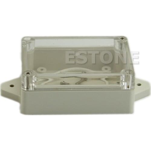 Plastic Waterproof Cover Clear Electronic Project Box Enclosure Case 85*58*33MM K0AB