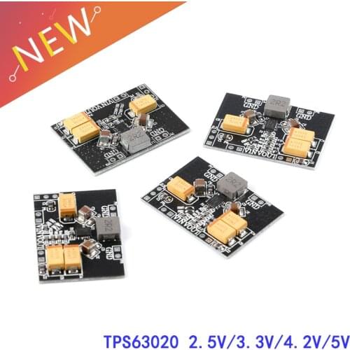 TPS63020 Automatic Buck-boost Step up Down Power Supply Module 2.5V 3.3V 4.2V 5V Lithium Battery Low Ripple Voltage Converter