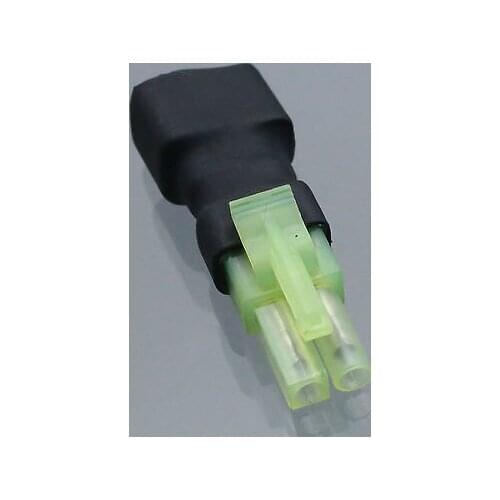 No Wires Connector: Mini-Tamiya Male to Female T-Plug (Deans Style) Adapter
