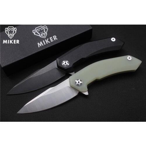 MIKER ZT0095 folding knife 440C blade G10 handle outdoor Tactical camping knife pocket hunting knives EDC hand tools