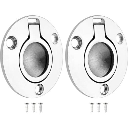 Recessed Hatch Round Shape Flush Pull Ring Recessed Hatch for Marine Foor Buckle Deck Cover Buckle Cabin Cover Handle