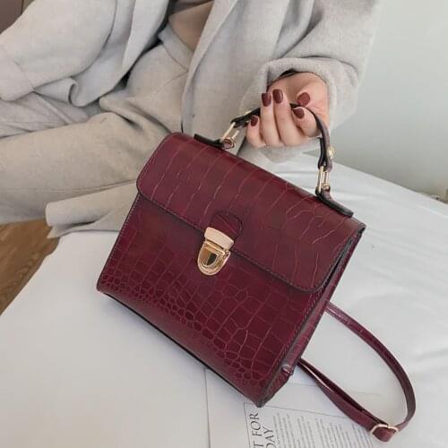 Women Bag Vintage Crocodile Pattern Wild Shoulder Messenger taschen women bolsa masculina sac femme handtassen dames bolso mujer