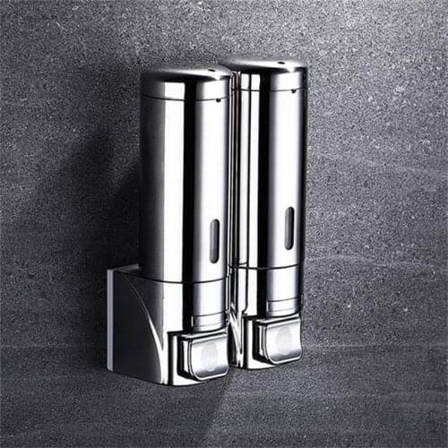 Liquid Soap Dispenser Wall Mounted Bathroom Hotel Shampoo Container stainless steel hand soap dispenser Soap Bottle