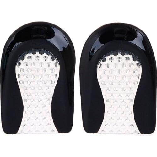1Pair Foot Pain Soft Inserts Women Men Height Increase Heel Pad Insoles Cushion Shock Absorption Relief Heel Cup