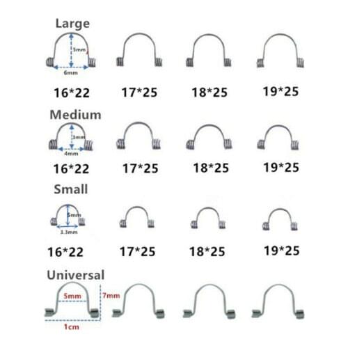 100pcs/Lot Dental Torque Springs Rectangular Stainless Steel Orthodontic Single Anterior Teeth Universal L/M/S