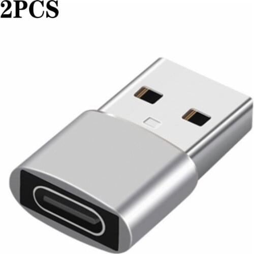 2pcs USB C Adapter OTG Type C to USB Adapter Type-C OTG Adapter Cable For iPhone 12 Pro Max For airpods 1 2 3 phone USB Adapters