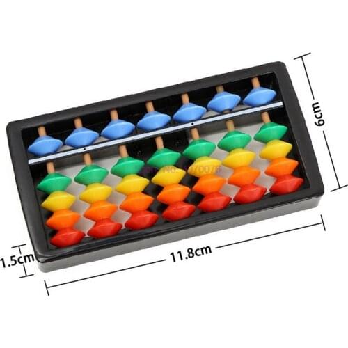 DHL 200pcs Colorful Abacus Arithmetic Maths Calculating Tools Educational Toy