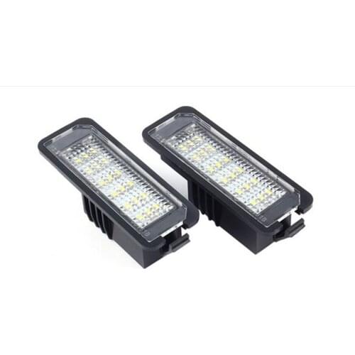 2x Auto Light for MK5 GTI MK6 MK7 Golf 5 Glof 6 Golf 7 White Led Number License Plate Light Kit