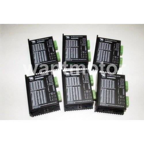 6PCS Wantai Stepper Motor Driver DQ860MA 80V 7.8A 256Micro CNC Router Mill Cut Laser