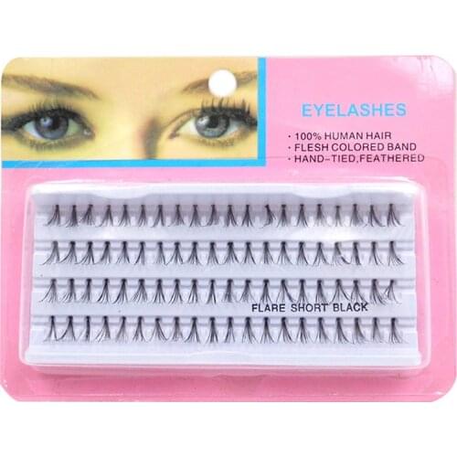60 Stand Individual False Fake Eyelashes Corner Flare Cluster Lashes Beauty Tools MA