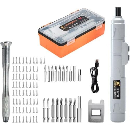 Cordless Screwdriver USB Rechargeable Electric Screwdriver Mini Power Tool Multifunction Screw Driver for Repairing Clock