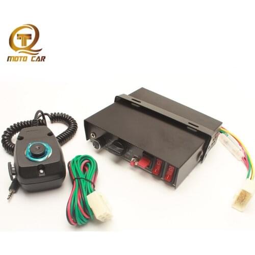 Car Horn 12V 200W Multi-tone Car Horn Special Police Siren 9 Sound Super Loud Loudspeaker Megaphoone Warning Alarm Fire Buzzer