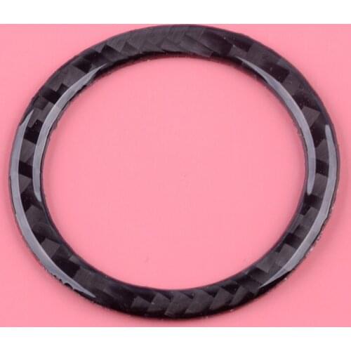 Carbon Fiber Black Engine Start Stop Button Ring Trim Styling Car Fit for Toyota Camry 8th 2018 2019