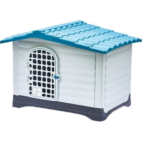 Breathable and sunscreen removable and washable house-type plastic dog kennel