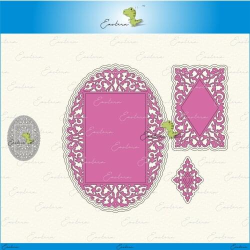 Elliptical complex frame Cutting Dies new 2020 Metal mould dies Scrapbooking Paper Making Craft die die cuts frame dies