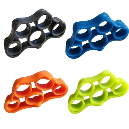 Elenxs Silicone Hand Resistance Bands Trainer Gripper Hand Extensor Exerciser Stretcher for Athletes Musicians