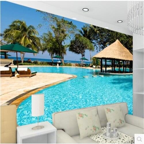 Beibehang photo wallpaper Large hd the 3D murals wallpaper tv living room wall paper tropical mural for living room