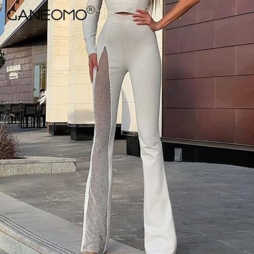 Женские брюки с высокой талией GANEOMO China At AliExpress