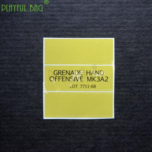 Playful bag MK3A2 metal stickers Tactical CS DIY decorative accessories DIY parts Jinming SCAR L48