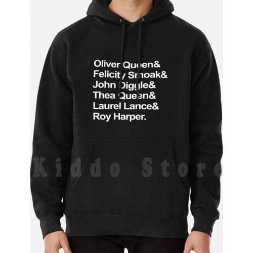 Team Arrow Hoodies Long Sleeve Arrow Team Arrow Green Arrow Felicity Smoak Thea Queen Roy Harper John Diggle