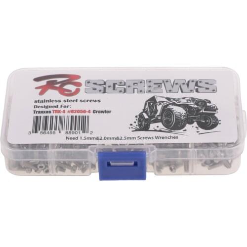 RC Screws Stainless Steel Screws Kit for Traxxa 1/10 RC Car Off-road Crawler Car Part