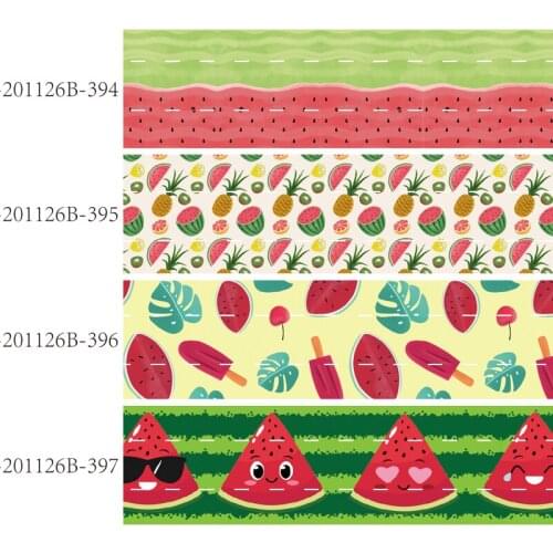 FLRARIBBONS 22mm 38mm 75mm summer watermelon ribbon