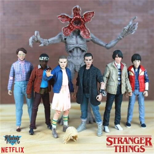 New US Teleplay Stranger Things PUNK Eleven Mike Wheeler Lucas Model Figure Mezco Macfarlane