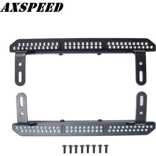 AXSPEED 2PCS TRX4 Metal Rock Sliders Pedal for 1/10 RC Crawler Car Traxxas TRX-4 Upgrade Parts