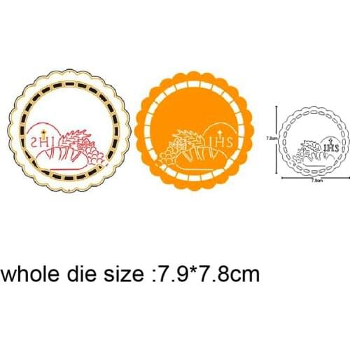 Craft dies Nativity Lace Circle Frame Metal Cutting Dies DIY Scrapbooking dies Embossing Paper Card Making Stencil dies Template