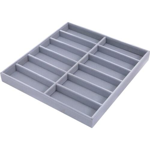 Sunglasses Box Eyewear Organizer Display Case Collector Eyeglass Box Sunglasses Storage Box 12 Grid Gray